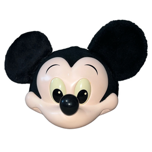 Vintage Disney 3D Mickey Mouse Head Plush Snapback Hat